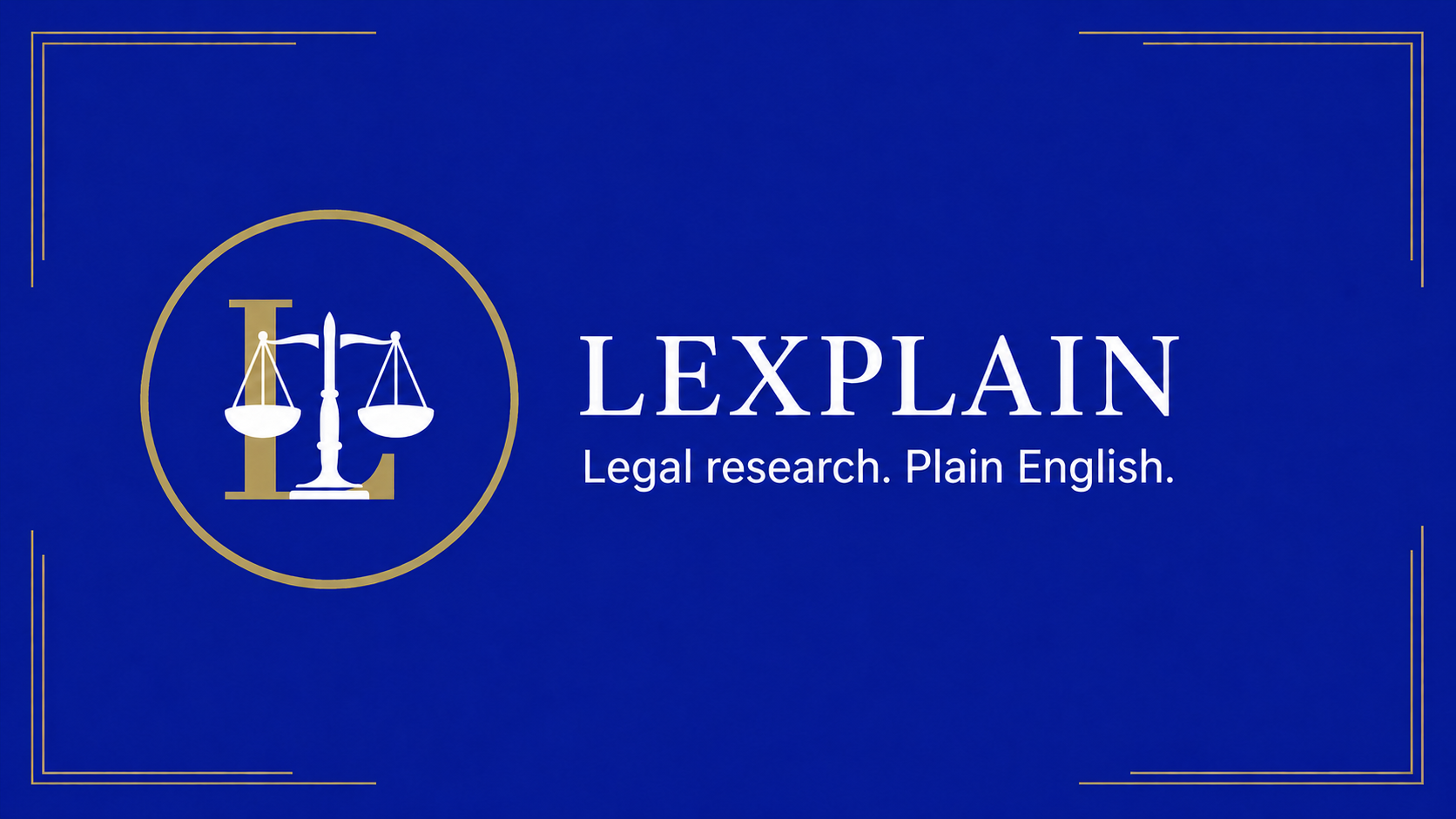 Lexplain — Legal research. Plain English.